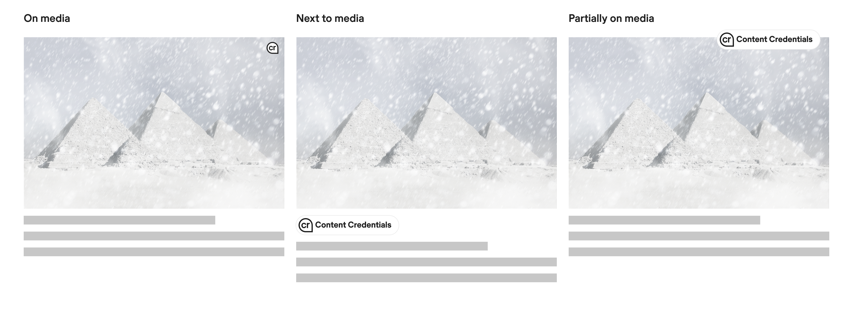 Placement options for the L1 indicator