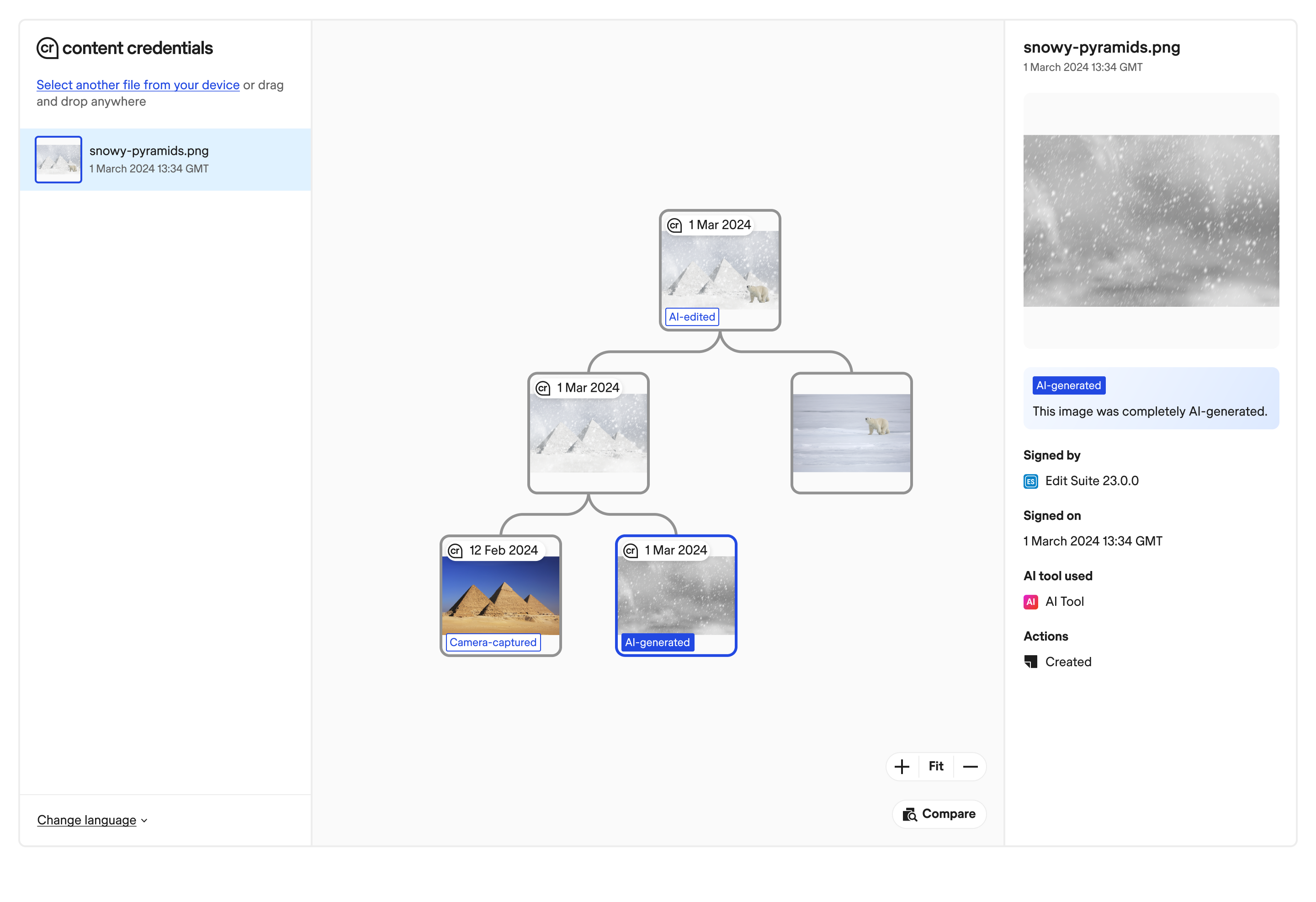 L3 tree view with labels